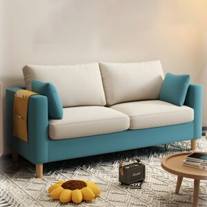 Contemporary Square Arm Loveseat - Image 6