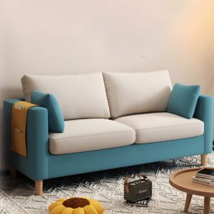 Contemporary Square Arm Loveseat - Image 5