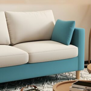 Contemporary Square Arm Loveseat - Image 4