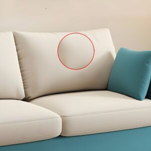Contemporary Square Arm Loveseat - Image 3