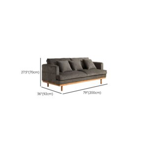 Square Arm & Wide Pillow Back Casual Standard Sofa - Image 10