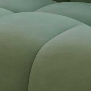 Drawing Room Standard Sofa in Sage Flannel with Armrest and 1 Pillow - Image 4