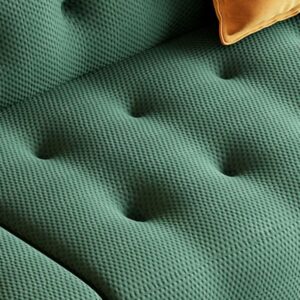 Casual Solid Color Olive Green Sofa Couch 4-seater - Image 5