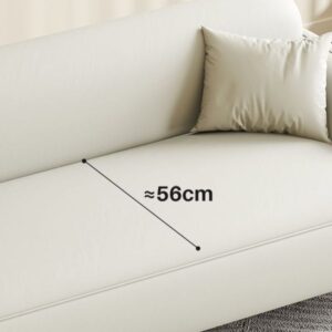 Off-White Standard Sofa/Loveseat with Armrest for Drawing Room - Image 5