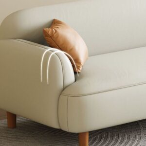 Off-White Standard Sofa/Loveseat with Armrest for Drawing Room - Image 2
