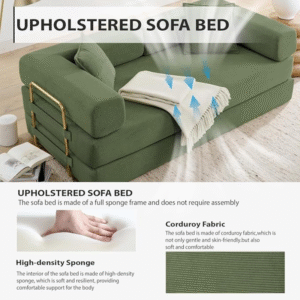 4-in-1 Folding Convertible Sofa Bed - Image 5