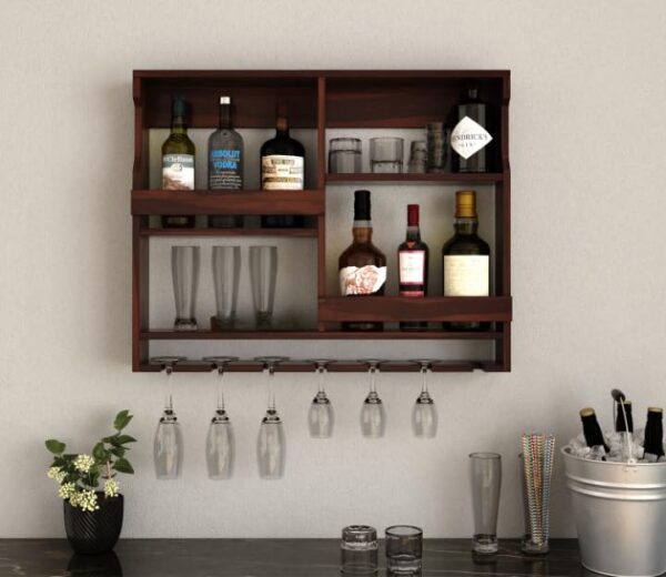 Bar Cabinet, Wall Hanging Mini Bar, Wooden Bar Cabinet, Mini Bar Cabinet for Home, Wall Mounted Bar Cabinet, Glass Storage Cabinet, Home Bar Furniture, Sheesham Wood Mini Bar, Stylish Bar Cabinet,