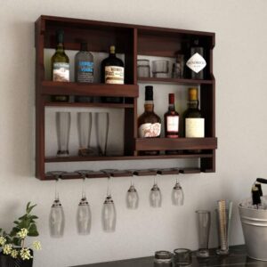 Bar Cabinet, Wall Hanging Mini Bar, Wooden Bar Cabinet, Mini Bar Cabinet for Home, Wall Mounted Bar Cabinet, Glass Storage Cabinet, Home Bar Furniture, Sheesham Wood Mini Bar, Stylish Bar Cabinet,