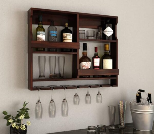 Bar Cabinet, Wall Hanging Mini Bar, Wooden Bar Cabinet, Mini Bar Cabinet for Home, Wall Mounted Bar Cabinet, Glass Storage Cabinet, Home Bar Furniture, Sheesham Wood Mini Bar, Stylish Bar Cabinet,