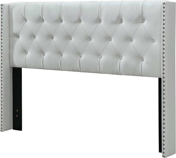 queen king size bed, king queen size bed, queen bed, king bed, king size bed, queen size bed, upholstered queen size bed without storage, modern engineered wood queen bed frame, CRAFTJAR white upholstered queen bed