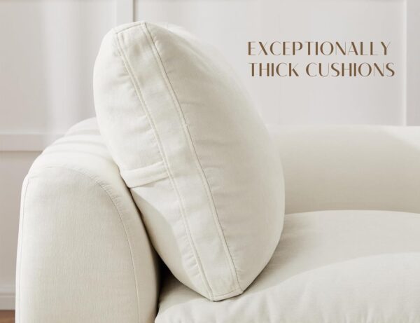 sectional Couches, sectional sofa, L shaped sofa, cloud couch sofa, cloud couch sectional with ottoman, no assembly modular sectional sofa, Ohllob cloud sectional sofa