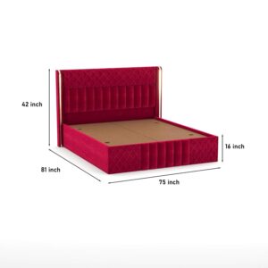queen king size bed, king queen size bed, queen bed, king bed, king size bed, queen size bed, upholstered storage bed with box base , engineered wood king size storage bed ,