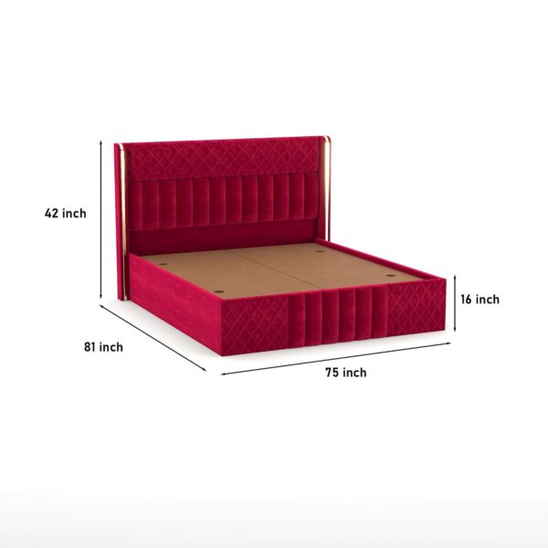 queen king size bed, king queen size bed, queen bed, king bed, king size bed, queen size bed, upholstered storage bed with box base , engineered wood king size storage bed ,