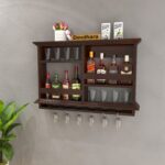 Bar Cabinet, Wall Hanging Mini Bar, Wooden Bar Cabinet, Mini Bar Cabinet for Home, Wall Mounted Bar Cabinet, Glass Storage Cabinet, Home Bar Furniture, Sheesham Wood Mini Bar, Stylish Bar Cabinet,