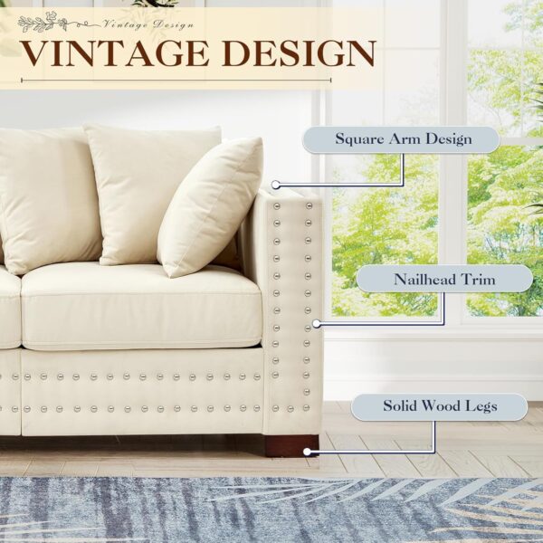 velvet sofa, velvet couch, velvet couch with storage, velvet sofa with nailhead trim , mid century modern velvet couch with storage , underseat storage living room sofa