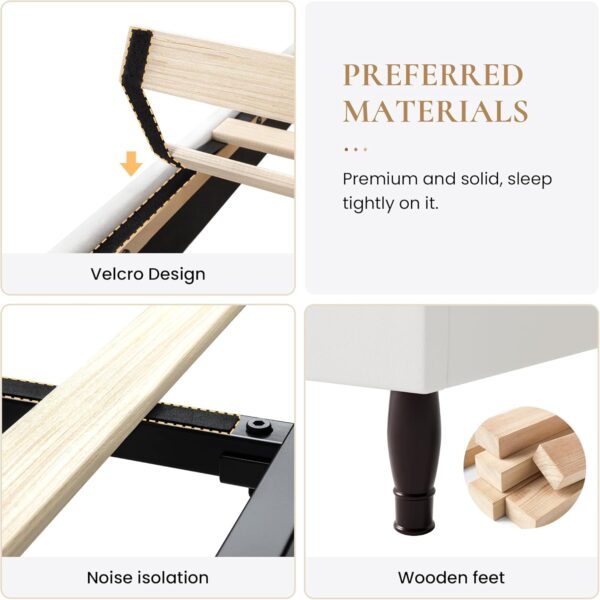 king queen size bed, queen bed, king bed, king size bed, queen size bed, adjustable tiara headboard king bed frame, velvet upholstered king platform bed,