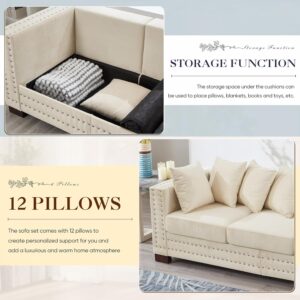 velvet sofa, velvet couch, velvet couch with storage, velvet sofa with nailhead trim , mid century modern velvet couch with storage , underseat storage living room sofa