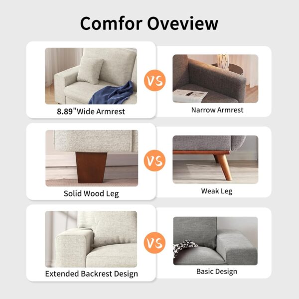 loveseat sofa, small sofa, fabric couch, couch sofa