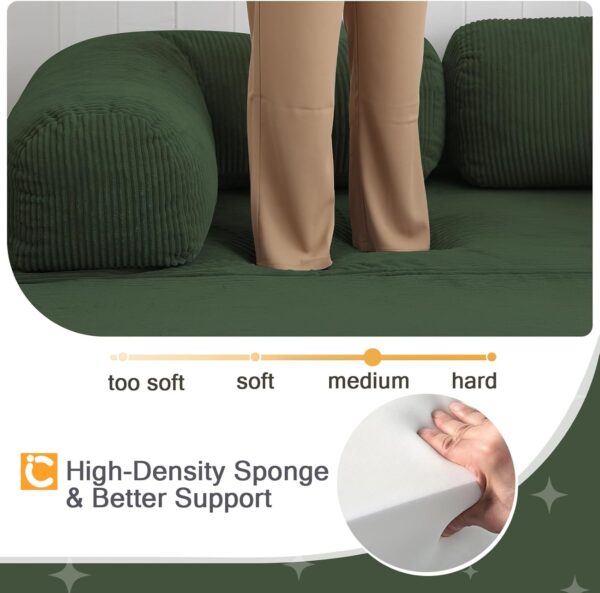 floor sofa, chair bed, space saving sofa, L shaped armrest, L shaped armrest sofa, 4 in 1 convertible chair bed, queen size fold out floor sofa