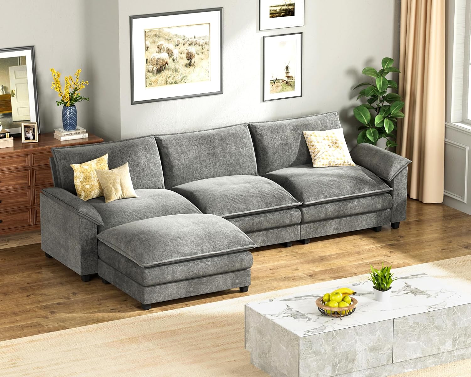 sectional sofa, sectional sofa couch sectional couch, elegant chenille sectional sofa for living room , deep seat memory foam sectional couch