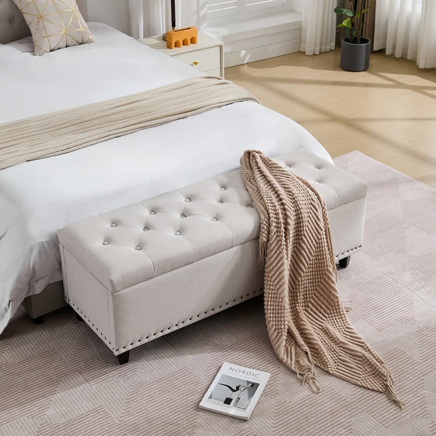 ottoman bench, storage ottoman bench, coffee table bench, storage ottoman, ottoman with storage, oversized storage ottoman bench, chenille corduroy storage ottoman