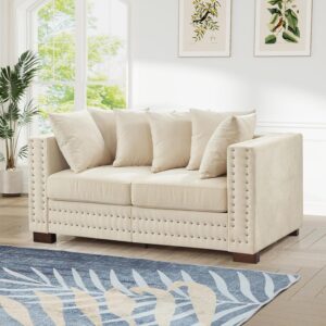 velvet sofa, velvet couch, velvet couch with storage, velvet sofa with nailhead trim , mid century modern velvet couch with storage , underseat storage living room sofa