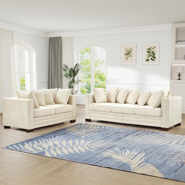 velvet sofa, velvet couch, velvet couch with storage, velvet sofa with nailhead trim , mid century modern velvet couch with storage , underseat storage living room sofa