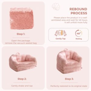 floor sofa, floor couch, convertible floor sofa bed, shell shaped floor lounger, faux fur folding sofa chair