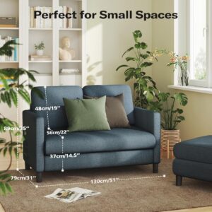 loveseat sofa, small sofa, fabric couch, couch sofa, Welzona small loveseat sofa, small teddy fabric couch for living room, cloud like small sofa for bedroom