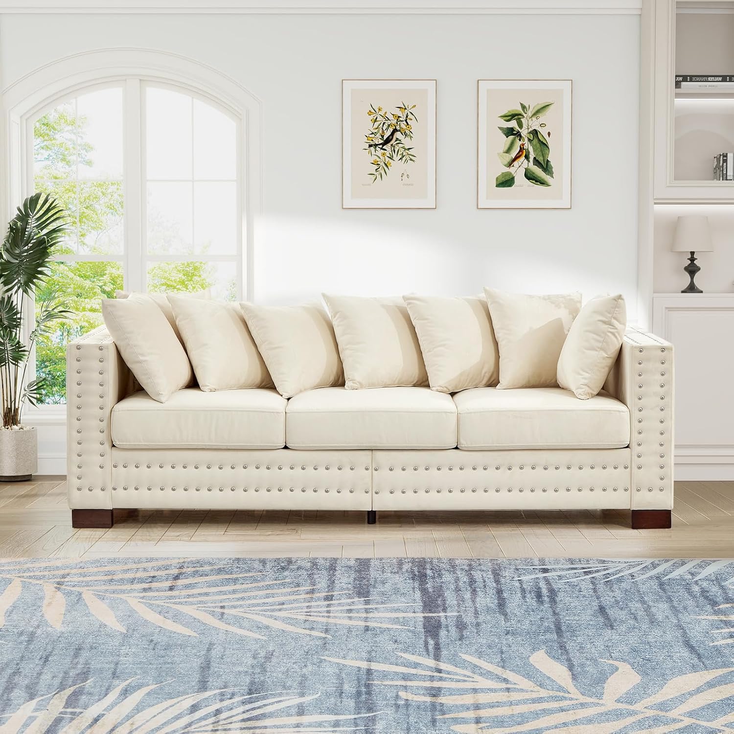 velvet sofa, velvet couch, velvet couch with storage, velvet sofa with nailhead trim , mid century modern velvet couch with storage , underseat storage living room sofa