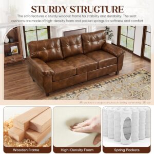 faux leather sofa, leather sofa, leather couch, faux leather couch , faux sofa, mid century modern faux leather couch , faux leather sofa with hidden storage