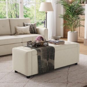 ottoman bench, storage ottoman bench, coffee table bench, storage ottoman, ottoman with storage, oversized storage ottoman bench, chenille corduroy storage ottoman