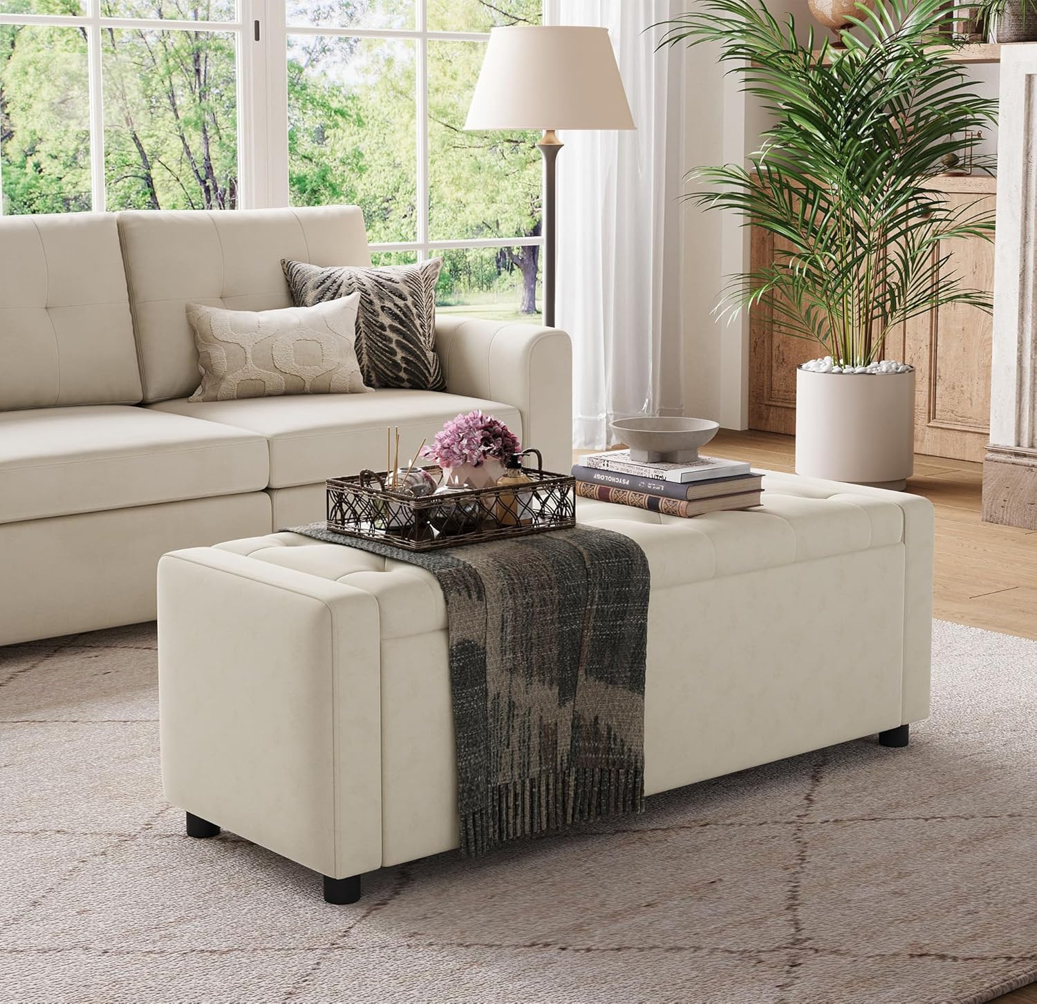 ottoman bench, storage ottoman bench, coffee table bench, storage ottoman, ottoman with storage, oversized storage ottoman bench, chenille corduroy storage ottoman