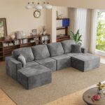 sectional sofa, sectional sofa couch sectional couch, boneless compression sectional couch, modular deep seat cloud sofa