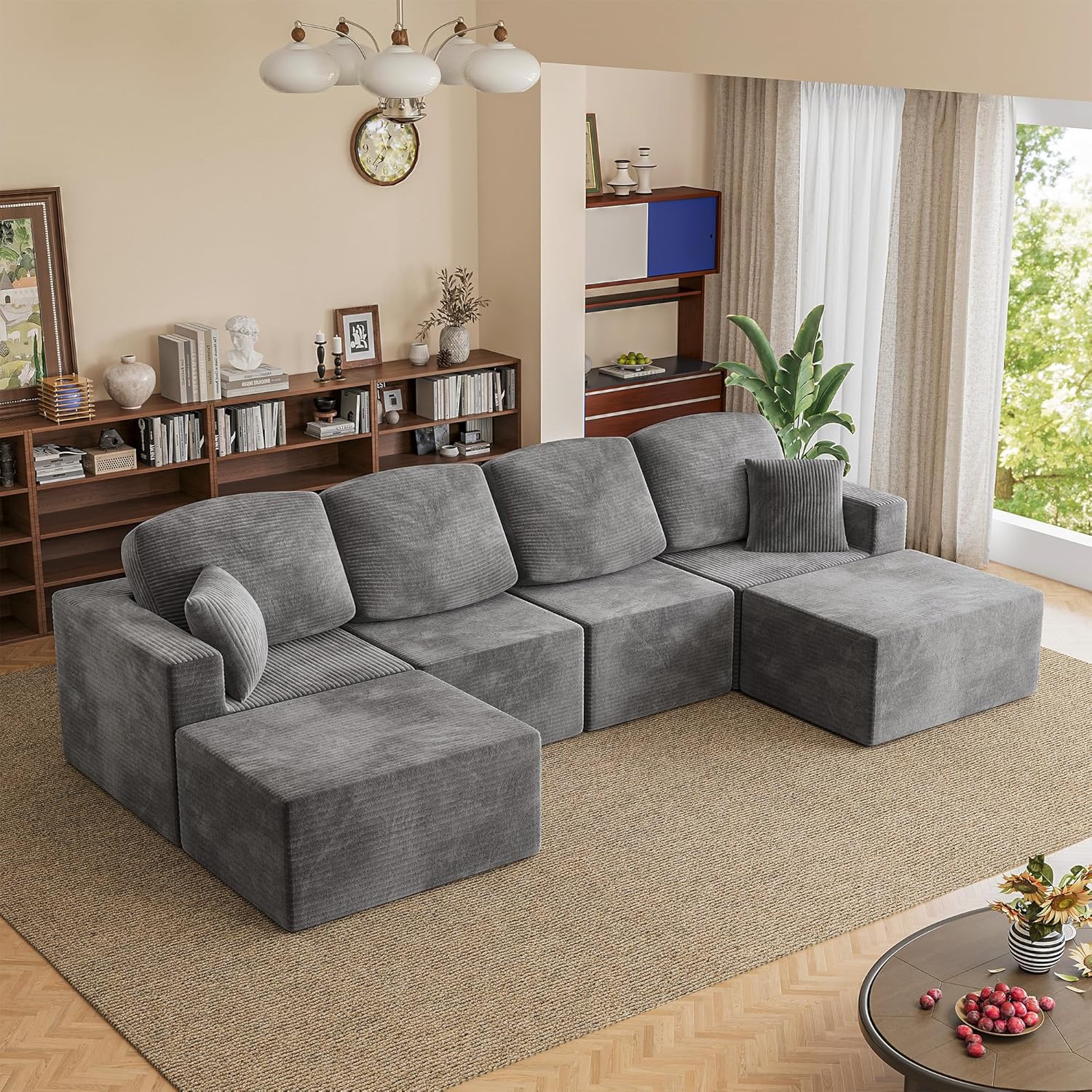sectional sofa, sectional sofa couch sectional couch, boneless compression sectional couch, modular deep seat cloud sofa