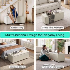 ottoman bench, storage ottoman bench, coffee table bench, storage ottoman, ottoman with storage, oversized storage ottoman bench, chenille corduroy storage ottoman