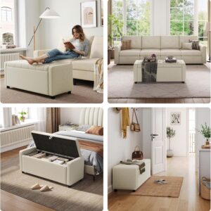 ottoman bench, storage ottoman bench, coffee table bench, storage ottoman, ottoman with storage, oversized storage ottoman bench, chenille corduroy storage ottoman